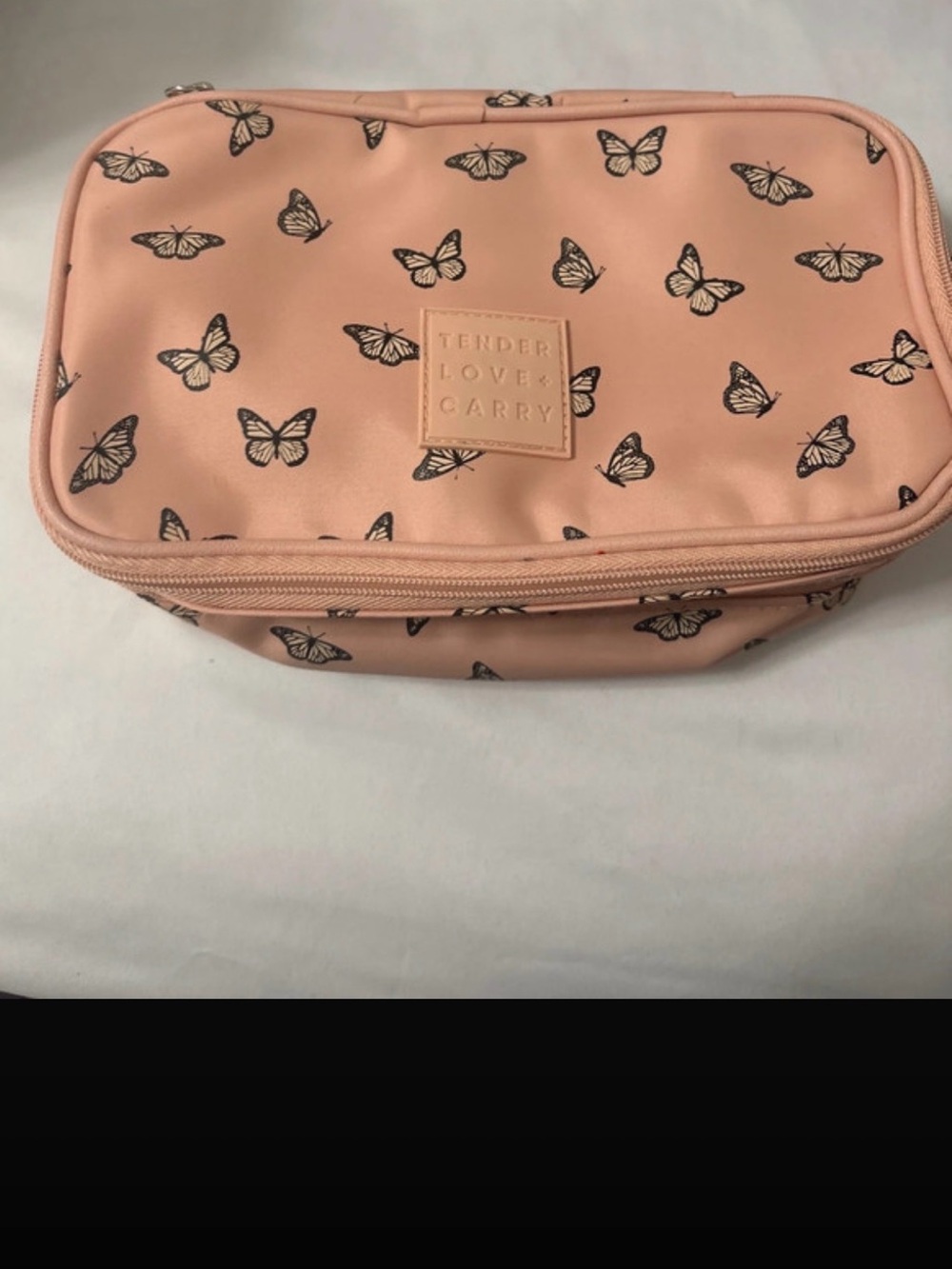 Pink Butterfly Travel Pouch
